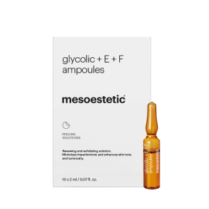 Mesoestetic - Ампули гликолова киселина + E + F / Glycolic + E + F ampoules. 10 x 2 ml