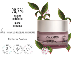 Académie - Hypo-Sensible -  Крем за лице при зачервена кожа и капиляри с порцеланово цвете. 50 ml