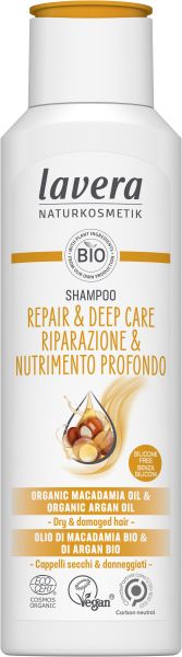 Lavera - Шампоан Repair & Deep Care  за суха и увредена коса. 250 ml