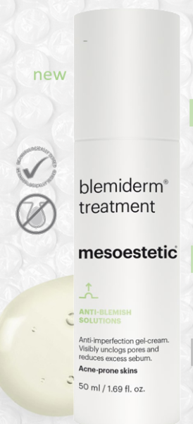 Mesoestetic - blemiderm® treatment  - Нощен крем-гел за мазна кожа с петна причинени от акне.50 ml