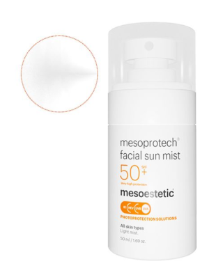Mesoestetic - Слънцезащитен спрей за лице SPF50+ / mesoprotech® antiaging facial sun mist SPF 50+ . 50 ml