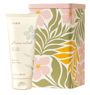 PUPA MILANO - FLOWER ARTIST  BODY LOTION /  Мляко за тяло с флорални аромати за жени в 6 аромата с красива метална кутия.  200 ml