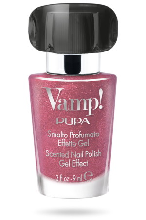 PUPA MILANO - VAMP! SCENTED NAIL POLISH GEL EFFECT  PENNYBLACK Ароматизиран Лак за Нокти с Гел Ефект