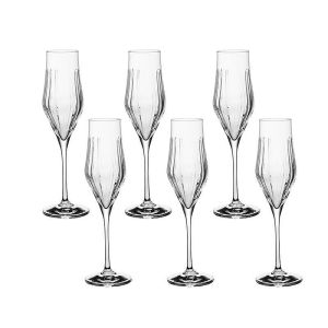 DaVinci Crystal  -  Комплект 6 чаши за шампанско Timeless.