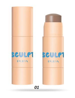 PUPA - SHINE FACE HIGHLIGHTER STICK / СТИК ХАЙЛАЙТЪР ЗА ЛИЦЕ.  3 цвята  