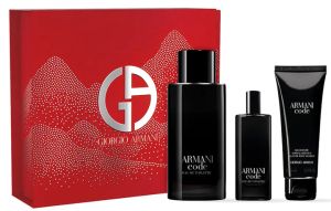 Giorgio Armani - Armani Code  pour Homme  EDT 125 ml + SG 75 ml + EDT 15 ml - Подаръчен комплект  за мъже.