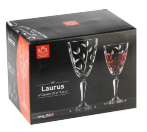 RCR ITALY - Laurus  6 чаши вино.