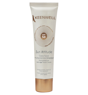 Keenwell - SUN ATTITUDE - Multi-protective anti-age facial cream  SPF 50  -  Мултизащитен крем за лице SPF 50. 60 ml.