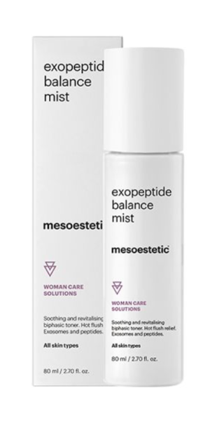 Mesoestetic - Woman Care Solutions Екзопептиден балансиращ спрей-мист с ЕКЗОЗОМИ.  80ml