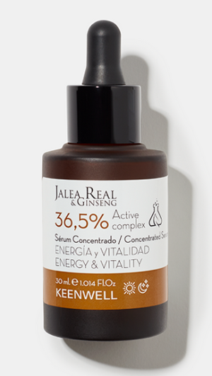 Keenwell - ROYAL JELLY & GINSENG - Концентриран серум  за жизненост и енергия  - ENERGY AND VITALITY CONCENTRATED SERUM 36,5% Active Complex. 30 ml.