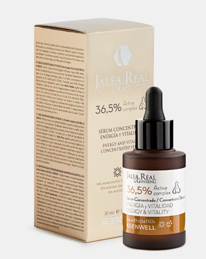 Keenwell - ROYAL JELLY & GINSENG - Концентриран серум  за жизненост и енергия  - ENERGY AND VITALITY CONCENTRATED SERUM 36,5% Active Complex. 30 ml.