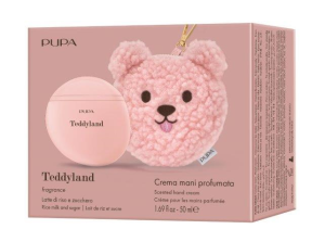 PUPA MILANO - TEDDYLAND  Ароматизиран крем за ръце + мини несесер във формата на мече.