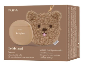 PUPA MILANO - TEDDYLAND  Ароматизиран крем за ръце + мини несесер във формата на мече.