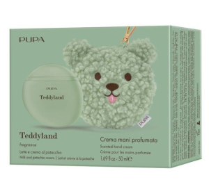 PUPA MILANO - TEDDYLAND  Ароматизиран крем за ръце + мини несесер във формата на мече.