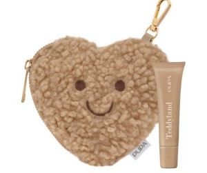 PUPA MILANO - TEDDYLAND  Балсам за устни + мини несесер във формата на сърце.10 ml
