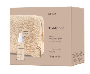 PUPA MILANO - TEDDYLAND  CHRISTMAS 2026  SCENTED WATER АРОМАТНА ВОДА ЗА ТЯЛО + НЕСЕСЕР / 6 аромата. 100 ml