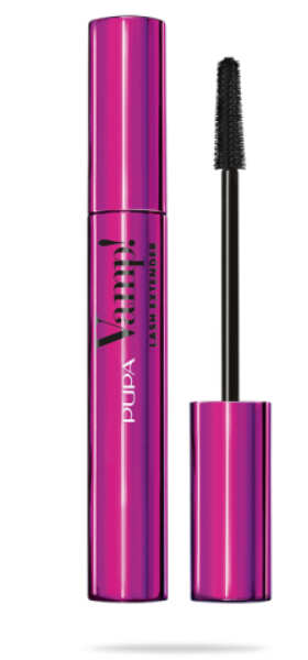 Pupa - VAMP! SET LASH EXTENDER MASCARA + VAMP CREAMY DUO LIPS 004 + FLAT CLUTCH /  Комплект  Спирала за 3D обем и удължаване,,  Молив контур устни и чанта тип „клъч“. 