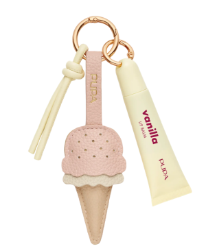 Pupa -  FOREVER CHARMS LIP BALM VANILLA  + Multi-purpose accessories / БАЛСАМ ЗА УСТНИ С АРОМАТ ВАНИЛИЯ  + АКСЕСОАР ЗА ЧАНТА. 3 вида