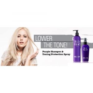 TIGI - Bed Head - Шампоан за химически третирана коса - Dumb Blonde - Purple Toning Shampoo.