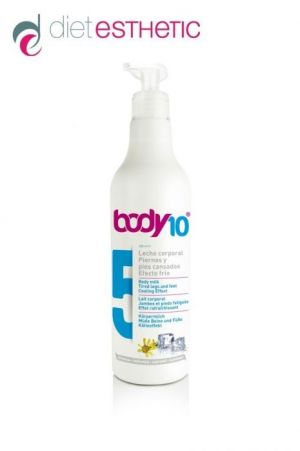 Diet Esthetic -  Мляко за тяло Body 10 No 5 – с охлаждащ ефект за уморени крака, 500 ml