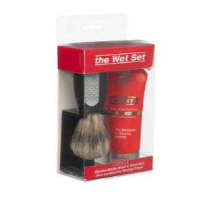 Kent - Сет за бръснене - четка с поставка и крем за бръснене в туба 30260