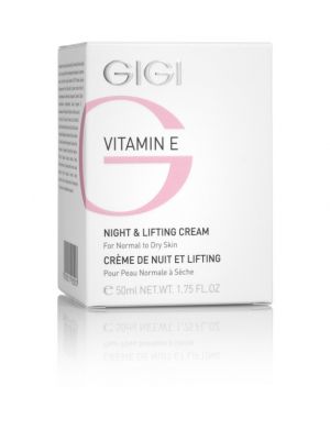 GIGI - VITAMIN E – NIGHT & LIFTING CREAM - Нощен и лифтинг крем за нормална до суха кожа с Витамин Е . 50 ml